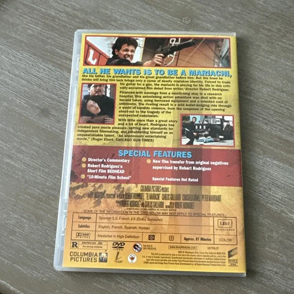 El Mariachi (DVD, 1992) Rated R English Subtitles - Picture 2 of 3